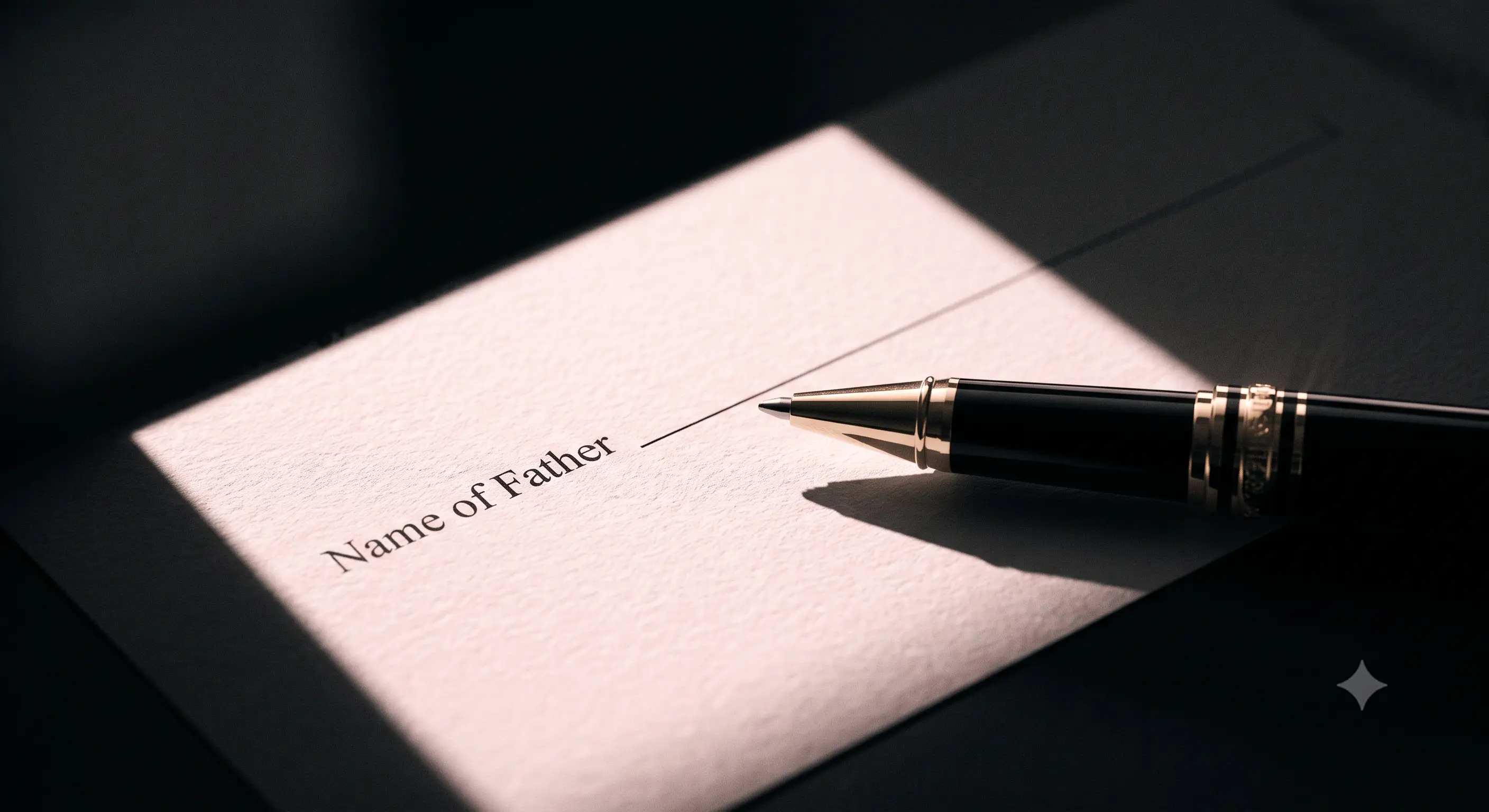 Pen resting on official paperwork