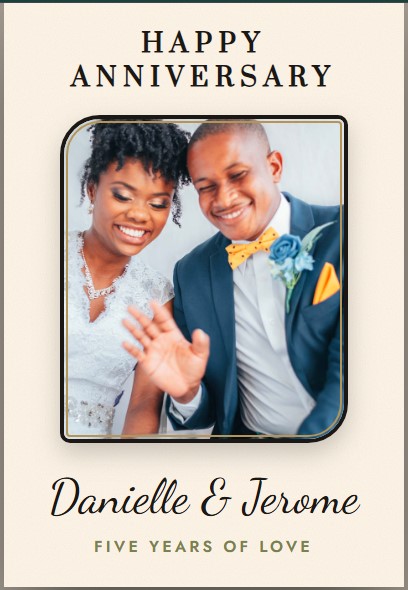 Structured Portrait Card