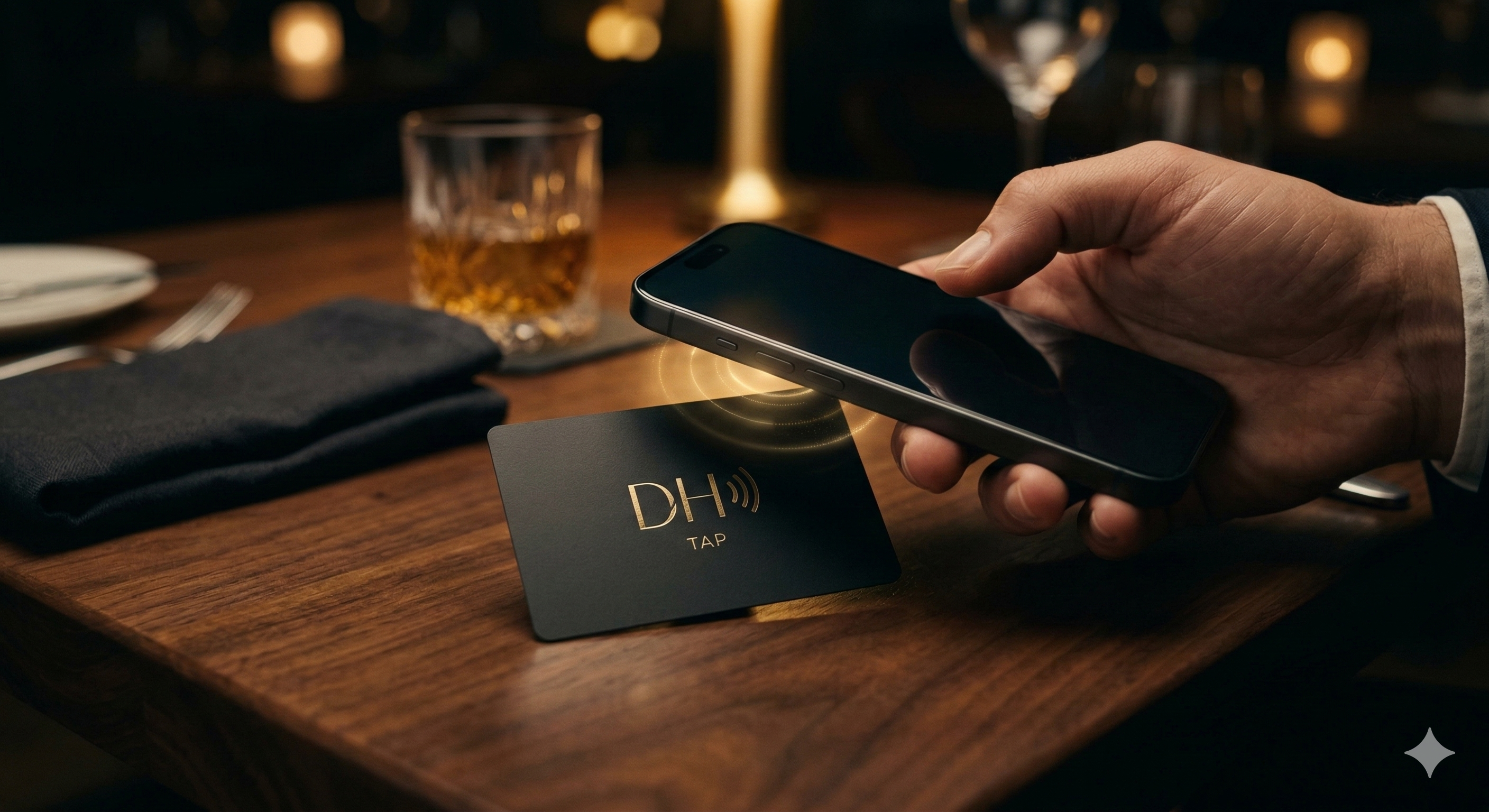 Tapping a phone to a Docu-Hub Smart Card